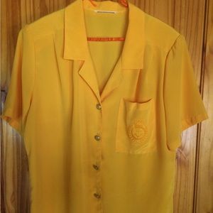 Vintage Yellow Nautical Blouse